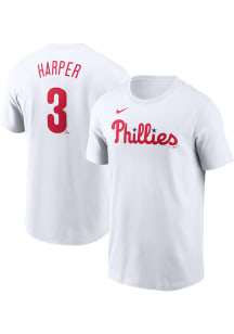 Bryce Harper Philadelphia Phillies White Alt FUSE Short Sleeve Player T Shirt