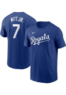 Bobby Witt Jr Kansas City Royals Blue Home FUSE Short Sleeve Player T Shirt