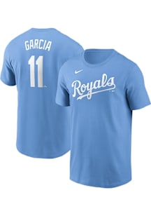 Maikel Garcia Kansas City Royals Light Blue TC Short Sleeve Player T Shirt