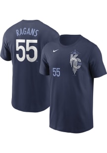Cole Ragans Kansas City Royals Navy Blue City Con Short Sleeve Player T Shirt