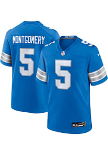 David Montgomery  Nike Detroit Lions Blue Home Football Jersey