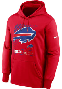 Nike Buffalo Bills Mens Red Fleece Current Logo Hood