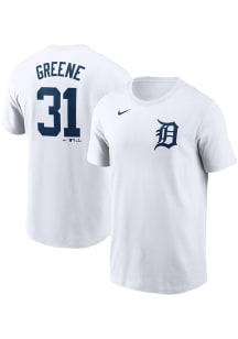 Riley Greene Detroit Tigers White TC Short Sleeve Player T Shirt