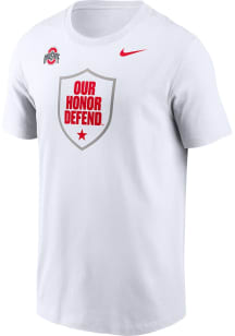 Ohio State Buckeyes White Nike Our Honor Defend Short Sleeve T Shirt