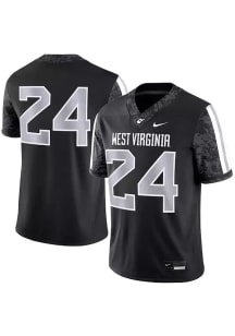 Nike West Virginia Mountaineers Black 24 Alternate Replica Football Jersey