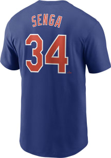 Kodai Senga New York Mets Blue Alt Short Sleeve Player T Shirt