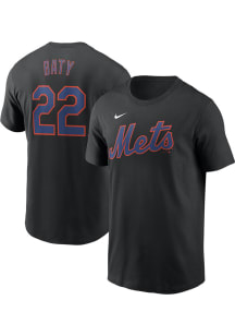 Brett Baty New York Mets Black Alt Short Sleeve Player T Shirt