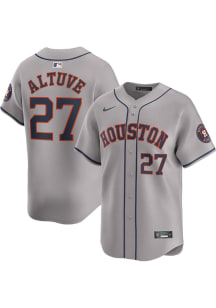 Jose Altuve Nike Houston Astros Mens Grey Road Limited Baseball Jersey