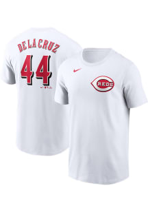 Elly De La Cruz Cincinnati Reds White Alt Short Sleeve Player T Shirt