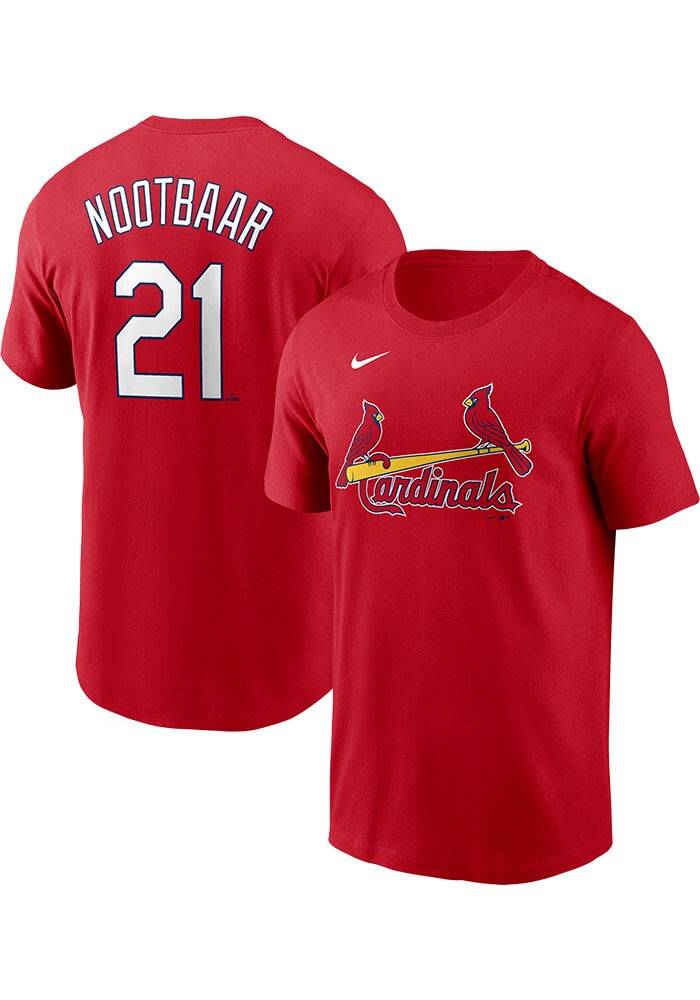 Lars Nootbaar St Louis Cardinals Home Short Sleeve Player T Shirt RED