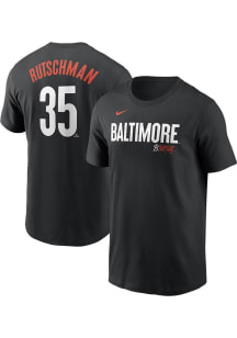 Adley Rutschman Baltimore Orioles Black City Con Short Sleeve Player T Shirt
