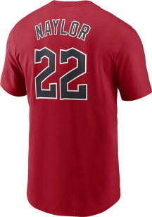 Josh Naylor Cleveland Guardians Red TC FUSE Short Sleeve Player T Shirt