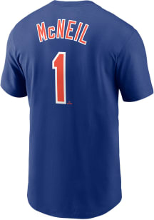 Jeff McNeil New York Mets Blue Home Short Sleeve Player T Shirt