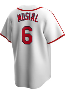 Stan Musial St Louis Cardinals Nike 42-44 Home Throwback Cooperstown Jersey - White