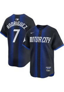 Ivan Rodriguez Nike Detroit Tigers Mens Navy Blue City Connect 2024 Limited Baseball Jersey