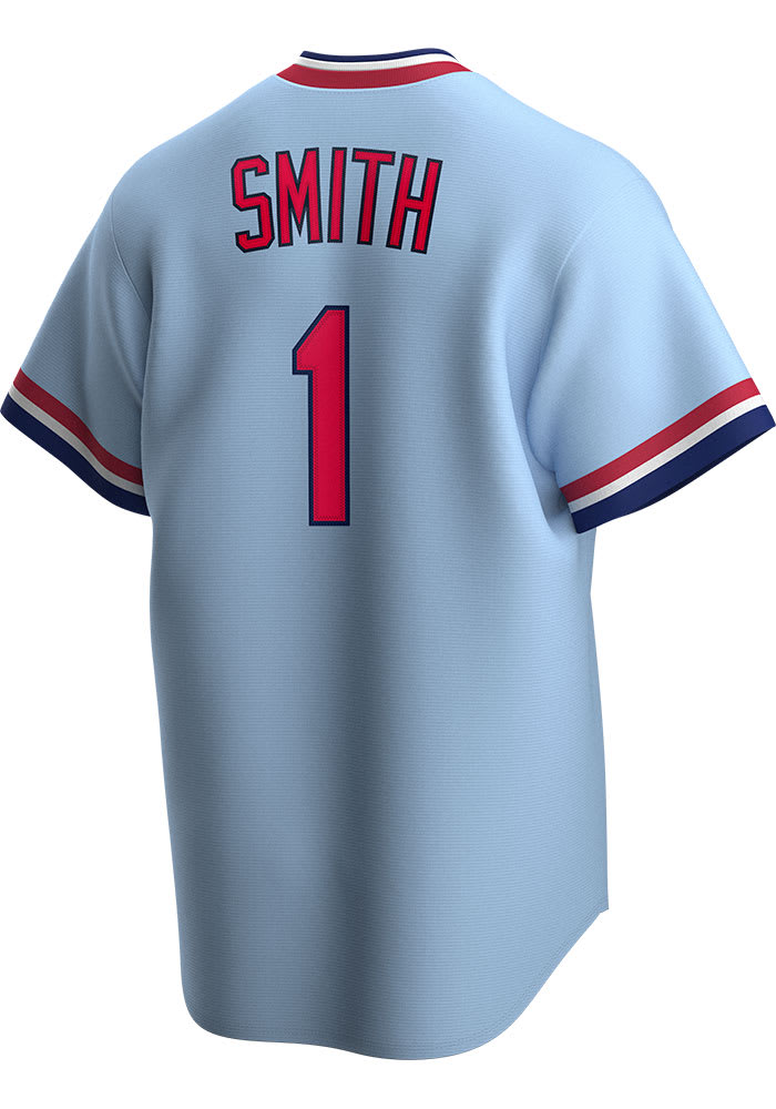 Ozzie Smith St Louis Cardinals Nike Throwback Cooperstown Jersey - Light Blue