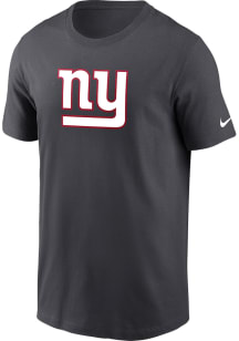 Nike New York Giants Charcoal Logo Essential Short Sleeve T Shirt