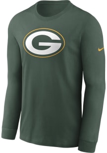 Nike Green Bay Packers Green Logo Essential Long Sleeve T Shirt