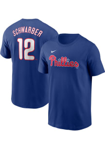 Kyle Schwarber Philadelphia Phillies Blue Alt FUSE Short Sleeve Player T Shirt