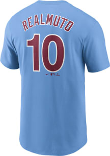 JT Realmuto Philadelphia Phillies Light Blue Alt FUSE Short Sleeve Player T Shirt