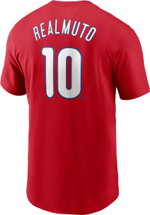 JT Realmuto Philadelphia Phillies Red Home FUSE Short Sleeve Player T Shirt