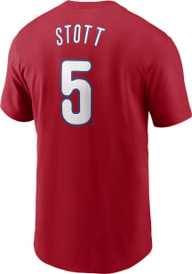 Bryson Stott Philadelphia Phillies Red Home FUSE Short Sleeve Player T Shirt
