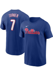 Trea Turner Philadelphia Phillies Blue Alt FUSE Short Sleeve Player T Shirt