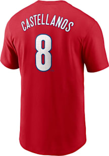 Nick Castellanos Philadelphia Phillies Red Home FUSE Short Sleeve Player T Shirt
