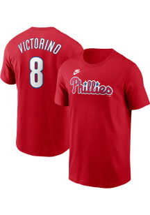 Shane Victorino Philadelphia Phillies Red Home FUSE Short Sleeve Player T Shirt