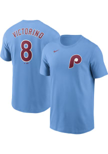 Shane Victorino Philadelphia Phillies Light Blue Alt FUSE Short Sleeve Player T Shirt