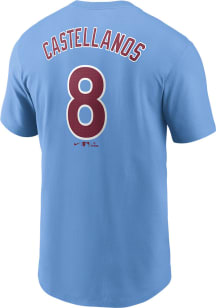 Nick Castellanos Philadelphia Phillies Light Blue Alt FUSE Short Sleeve Player T Shirt