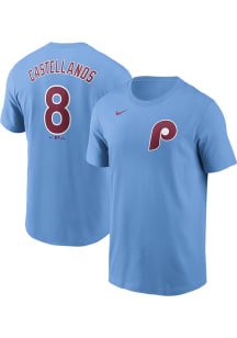 Nick Castellanos Philadelphia Phillies Light Blue Alt FUSE Short Sleeve Player T Shirt