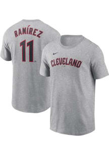 Jose Ramirez Cleveland Guardians Grey Road FUSE Short Sleeve Player T Shirt