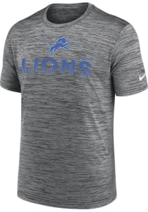 Nike Detroit Lions Grey Modern Velocity Short Sleeve T Shirt