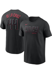 Elly De La Cruz Cincinnati Reds Black City Con Short Sleeve Player T Shirt