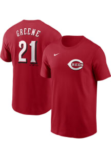 Hunter Greene Cincinnati Reds Red TC Short Sleeve Player T Shirt