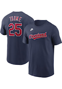 Jim Thome Cleveland Guardians Navy Blue Coop Short Sleeve Player T Shirt
