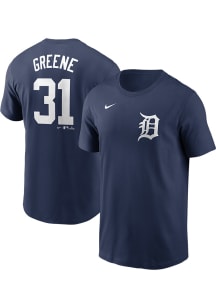 Riley Greene Detroit Tigers Navy Blue TC Short Sleeve Player T Shirt