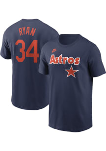 Nolan Ryan Houston Astros Navy Blue Coop Short Sleeve Player T Shirt