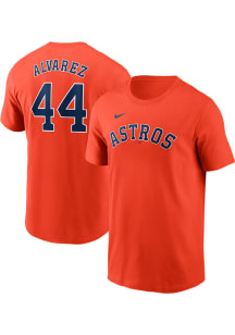 Yordan Alvarez Houston Astros Orange TC Short Sleeve Player T Shirt
