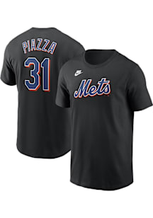 Mike Piazza New York Mets Black Coop Short Sleeve Player T Shirt