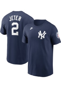 Derek Jeter New York Yankees Navy Blue TC Short Sleeve Player T Shirt