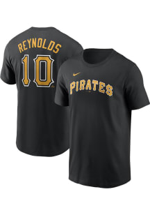 Bryan Reynolds Pittsburgh Pirates Black TC Short Sleeve Player T Shirt