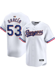 Adolis Garcia Nike Texas Rangers Mens White 2023 World Series Gold Collection Alt Limited Baseba..