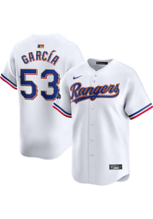 Adolis Garcia Nike Texas Rangers Mens White 2023 World Series Gold Collection Alt Limited Baseba..