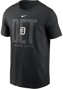 Nike Detroit Tigers Black Fashion Tri Code Short Sleeve T Shirt