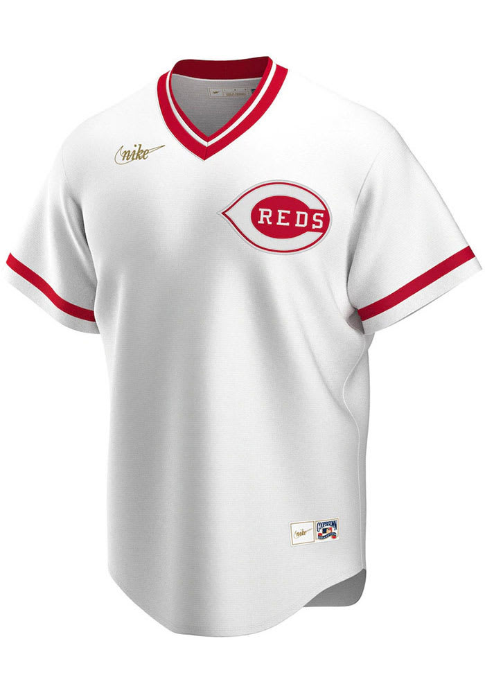 Cincinnati Reds Nike Throwback Cooperstown Jersey - White