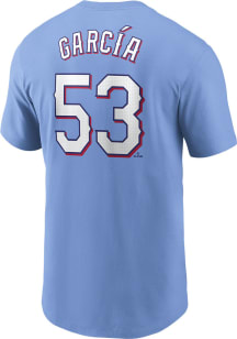 Adolis Garcia Texas Rangers Light Blue TC Short Sleeve Player T Shirt