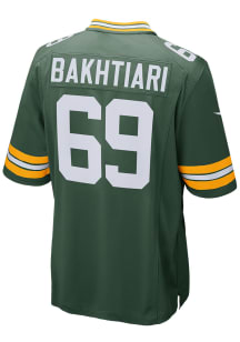 David Bakhtiari  Nike Green Bay Packers Green Home Football Jersey