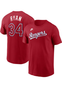 Nolan Ryan Texas Rangers Red Coop Short Sleeve Player T Shirt